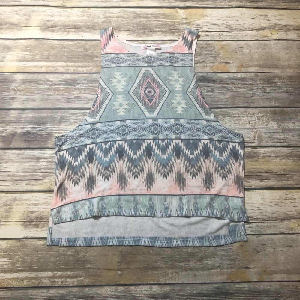 Pastel print crop top